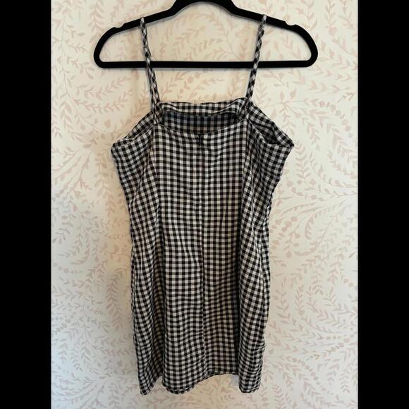 Vintage Style Chic Gingham Checker Dress M - Picture 4 of 5